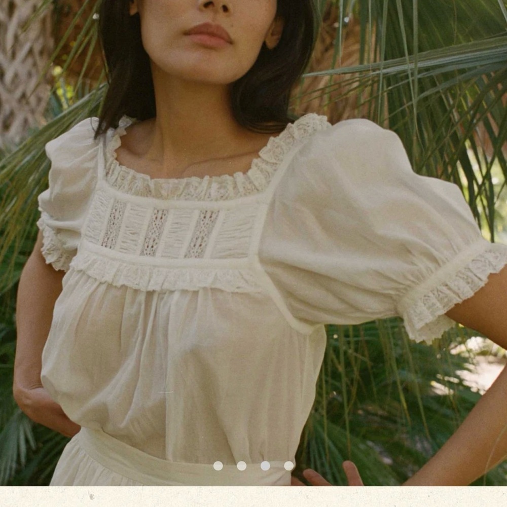 Elegant Cream Women's Top